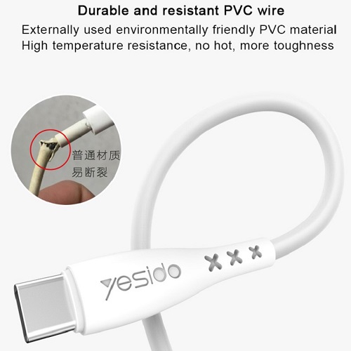 کابل USB به تایپ سی Yesido مدل CA26