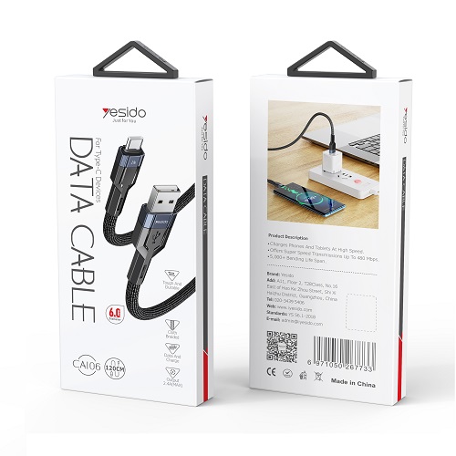 کابل USB به Yesido  Type-c مدل CA106