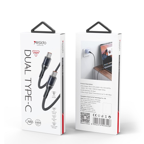 کابل دو سر تایپ سی Yesido مدل CA166