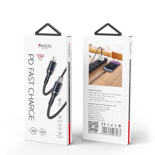 کابل تایپ سی به لایتنینگ Yesido مدل CA167