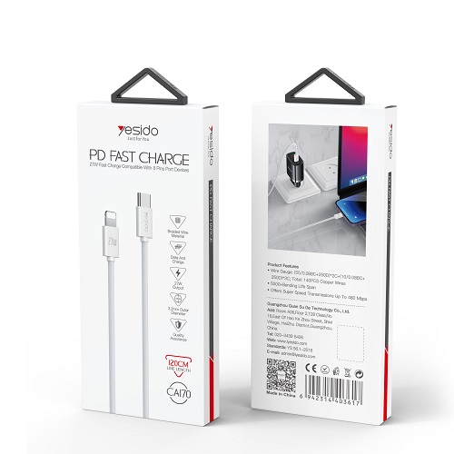 کابل تایپ سی به لایتنینگ Yesido مدل CA170