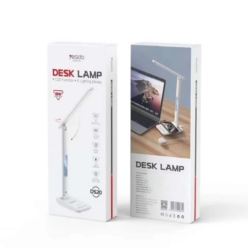 چراغ رو میزی و شارژر وایرلسYesido مدل DS20