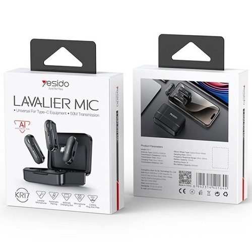 میکروفون یقه ای تایپ سی Yesido مدل KR17
