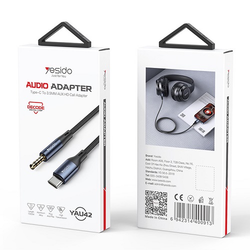 کابل AUX به تایپ سی Yesido مدل YAU42
