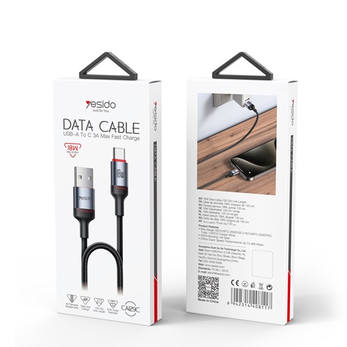 کابل USB به Yesido  Type-c مدل CA129