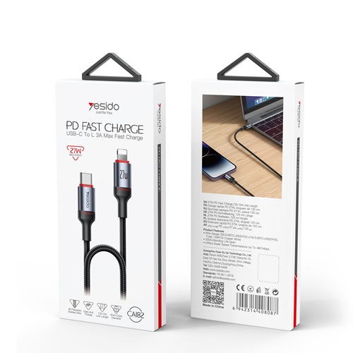 کابل تایپ سی به لایتنینگ Yesido مدل CA182