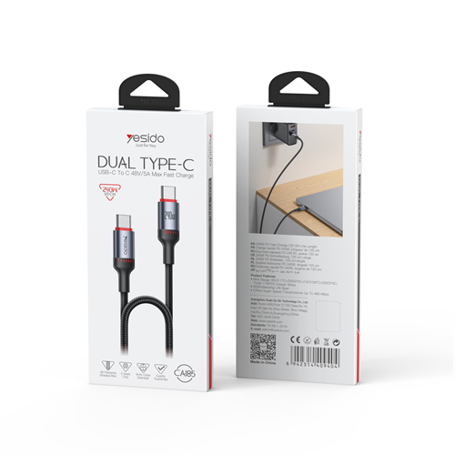 کابل دو سر تایپ سی Yesido مدل CA185