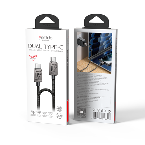 کابل دو سر تایپ سی Yesido مدل CA196