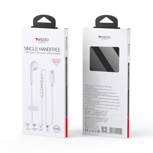 هندزفری سیمی تک گوش Yesido مدل YH55