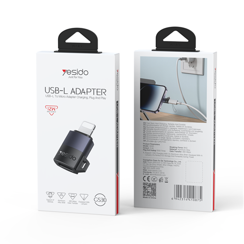 مبدل MICRO USB به لایتنینگ Yesido مدل GS30