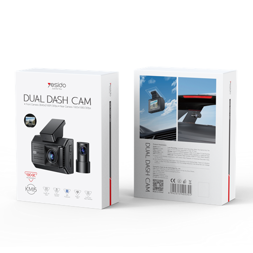 دوربین دوگانه ثبت وقایع خودرو Yesido مدل KM15