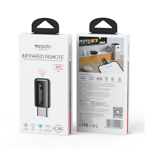 کنترل از راه دور مادون قرمز تایپ سی Yesido مدل EC26