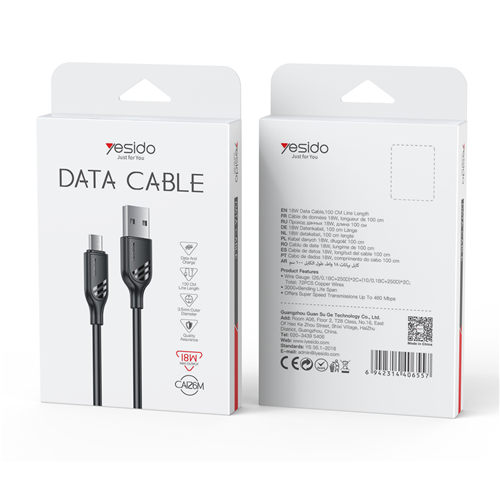 کابل Micro به USB یسیدو مدل CA126
