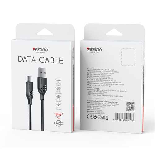 کابل Type-C به USB یسیدو مدل CA126
