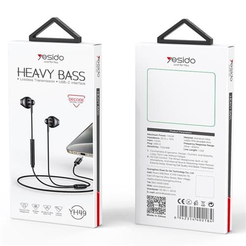 هندزفری سیمی Yesido مدل YH49