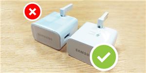 تشخیص شارژر اصلی سامسونگ 